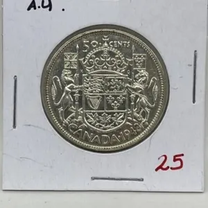 1948 Cdn Silver 50 Cents-au