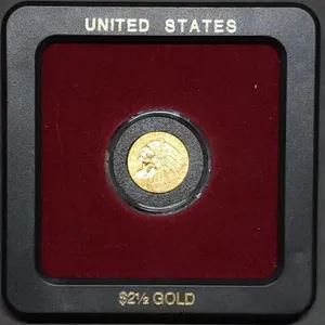 1911 $2.50 Gold Indian Quarter Eagle Coin in