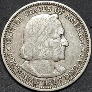 1892 Columbian Exposition Silver Half Dollar