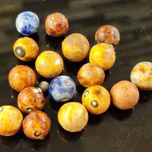 15+ Tiny Antique Clay Marbles