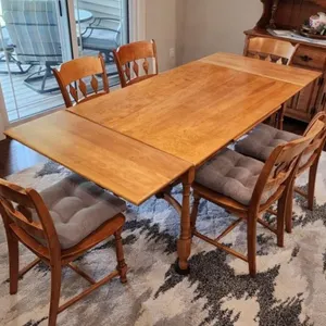 Heywood-Wakefield Vintage Birch Wood Dining Set