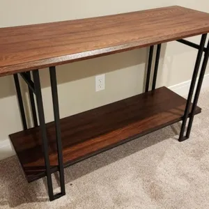 Baxton Studio Wood & Metal Console Table 46x13