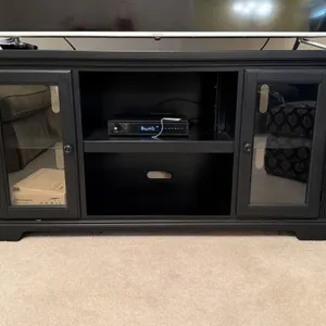 Black Wood TV Console