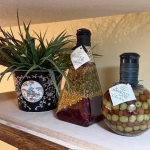 Magnolia Lane Collection Decorative Glass Bottles