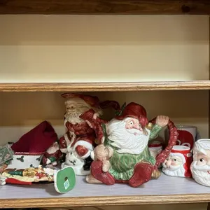 Santa Claus Ceramic Figurines and Mugs