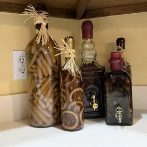 Decorative Bottles with Citrus Spice Infusions