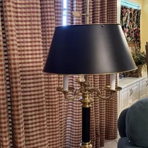Brass & Black Table Lamp