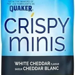 2x Quaker CRISPY MINI White Cheddar Rice Cake 156g