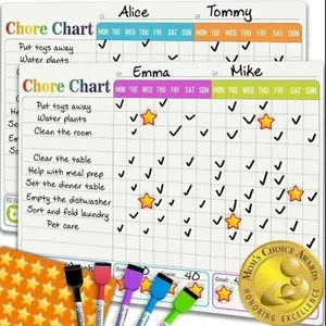 QUOKKA Magnetic Chore Chart for Kids Multiple Kids