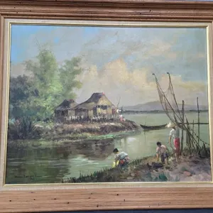 33"�27.5" Philippine Landscape by artist Romeo
