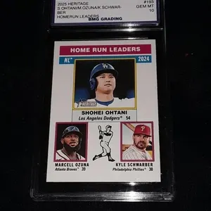 Shohei Ohtani/Ozuna/Schwarber 2025 Heritage GEM MT