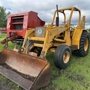 1971 JOHN DEERE 510 BACKHOE ON TRACTOR CHASSIS, 4-CYL. DIESEL, 80 HP,  (BRAND NEW TIRES) S/N 028353T