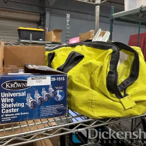 UNIVERSAL WIRE SHELVING CASTERS AND TOOL BAG