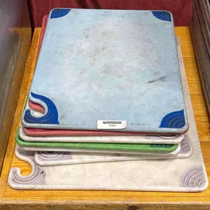 LOT OF COLOR CODED CUTTING BOARDS