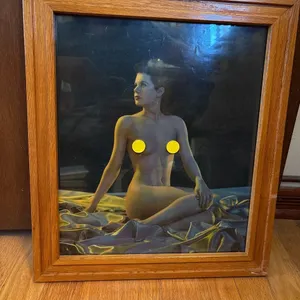 1940S NUDE WOMAN FRAMED PRINT