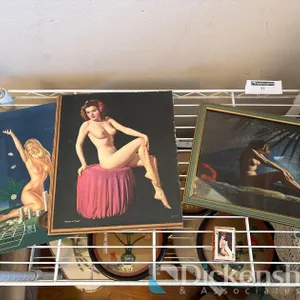 VINTAGE NUDE PRINTS, QTY (3)
