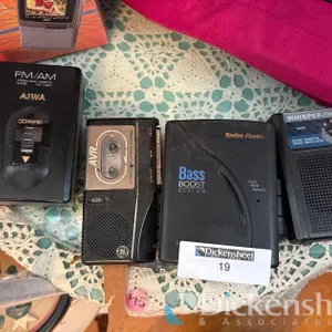 CASSETTE PLAYERS & COLOR POCKET LCD TV, QTY (6)