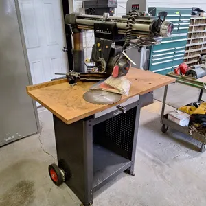 Craftsman Radial Arm Saw with Utility Stand on Wheels