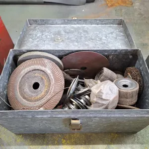 Metal Toolbox with Contents