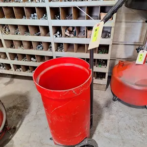 Sand Blaster Bucket on Wheels with Hose and Gun