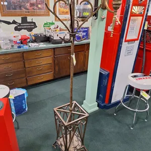 Decorative Metal Coat Rack, 12"x12"x68"