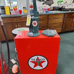Texaco-Branded metal Manual Gas Pump, 22"x10"x52"