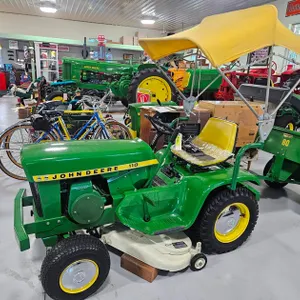 John Deere 110 Lawn Tractor, 38" E0660 Mower Deck, Type: T0641, SN: 137709, Convertible Canopy, All Original, Never Mowed Grass
