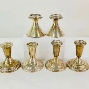 Weighted Sterling Candle Sticks