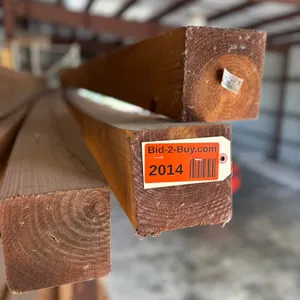 (5) 6 x 6 x 12' Brown Treated Posts
