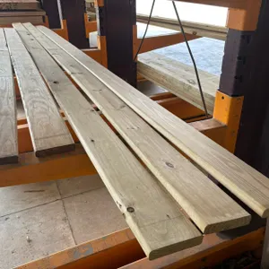 (5) Various Lengths of 5/4" x 6"  Treated Decked Boards