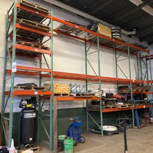 (4) Sections of pallet racking, 16' x 36"