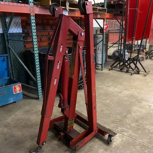 5,000 lb Heavy Duty Mobile Engine Crane, Manual Hydraulic, Foldable Hoist