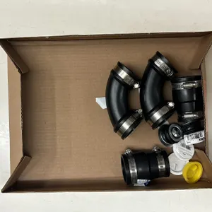 (2) 1-1/2" Rubber Elbow and (2) 1-1/2" to 1-1/4" Coupling