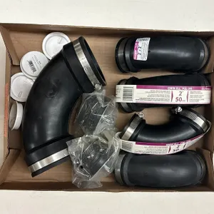 (4) Plumbqwik 2" Rubber Elbows and 3" Rubber Elbow