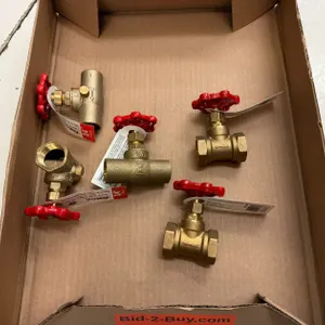 (2) 3/4" Stop Valves and (3) 3/4" Stop and Waste Valves