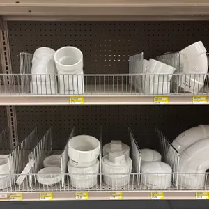 Assorted 3" and 4" PVC Elbows, Plugs and Caps