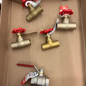 (3) 3/4" Stop and Waste Valves, (1) Stop Valve, and (1) Ball Valve