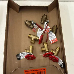 (4) 1/2" Boiler Drains, and (3) 1/2" Ball Valves