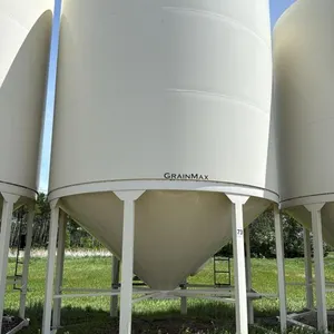 (Bin 73) Meridian MGM3000 hopper bottom grain bin s/n6220100631179