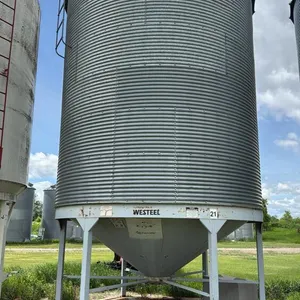 (Bin 21) Westeel bin on Westeel hopper cone (approx 2150-bus) with Grain Guard 3hp 1ph fan s/n63799