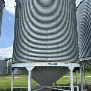 (Bin 22) Westeel bin on Westeel hopper cone (approx 2150-bus) with FieldKing 3hp 1ph fan s/n63793