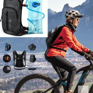 NEW Nepest Hydration Pack Backpack for Women & Men, Lightweight Water Backpack with 2L Water Bladder for Hiking Cycling Running Biking
