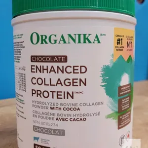 Organika Chocolate Enhanced Collagen Protein Powder 504g | Hydrolyzed Bovine | 42 Servings | NPN 80115234