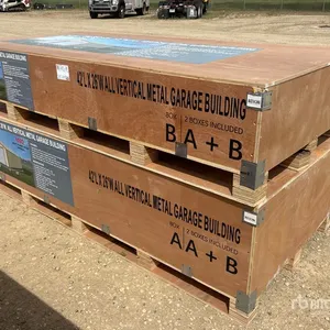 2026 AGR-MS2642 42 ft x 26 ft All Vertical Metal Garage Building (Unused)