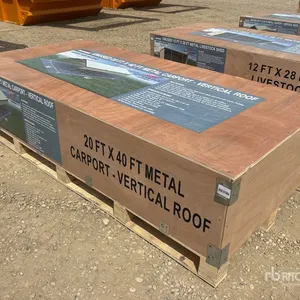 2026 AGR-MC2040 20 ft x 40 ft Metal Carport (Unused)
