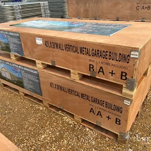2026 AGR-MS2642 42 ft x 26 ft All Vertical Metal Garage Storage Building (Unused)