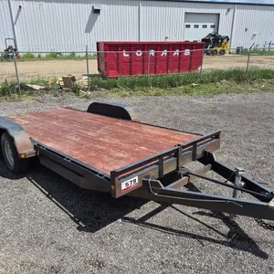 1990 Homebuilt T/A Tilt Deck Car Hauler/ w Attached Beavertail Ramp
 UNRESERVED