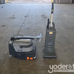 Advance by Nilfisk SC250 Walk-Behind Compact Floor Scrubber, Windsor Karcher Group Sensor S12 Commercial Upright Vacuum 