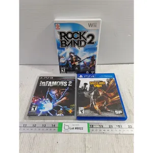 Wii-Rock Band 2,PS3-Infamous 2,PS4-Infamous Second Son