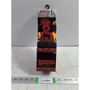 (6) Pairs of Dungeons and Dragons Casual Crew Socks